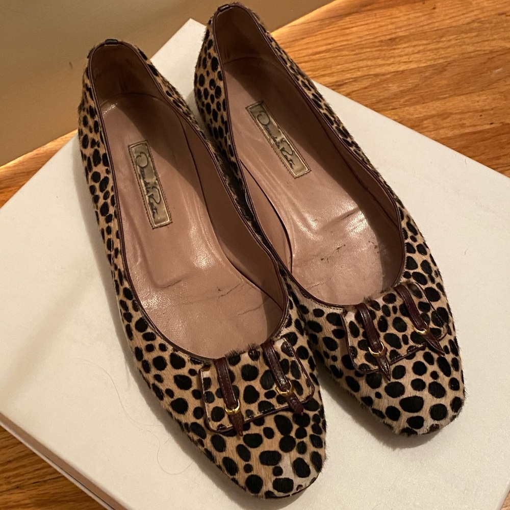 Vtg Oscar de la Renta Flats